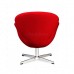 Swan Chair Red Cashmere Wool